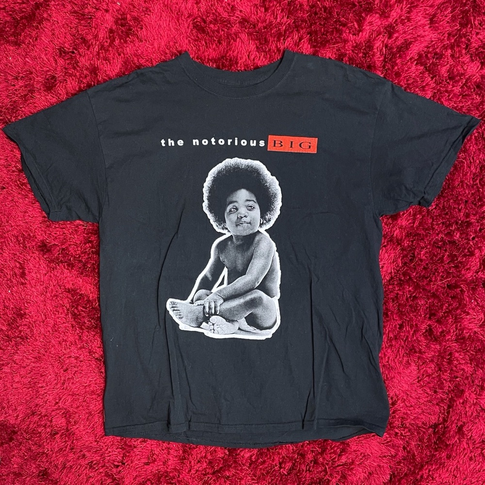 Notorious BIG Album Art Shirt XL Tour Dates Hip Hop Sky’s the Limit Ready to Die